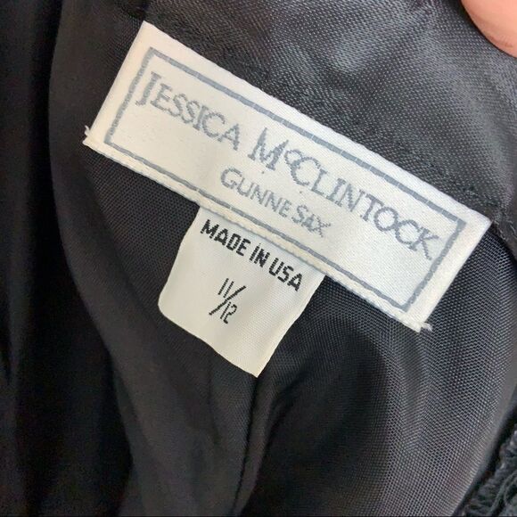 Jessica McClintock Gunne Sax 80's Velvet Sequin Mini Dress - Picture 8 of 11